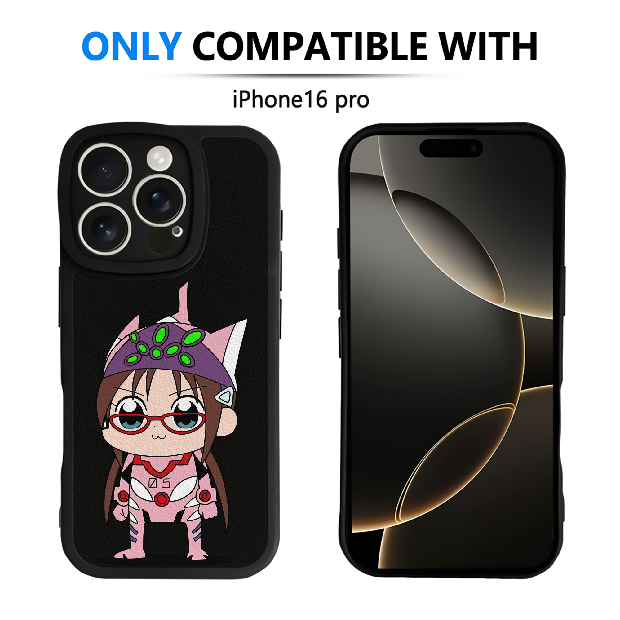 （画像用） EVA 新世紀エヴァンゲリオン 【iPhone 16シリーズ対応】シリコンスマホケース（レザー調） 材質：シリコン